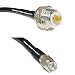 6 feet RG58 Silver Plated N Female Bulkhead to RP-SMA Male RF Coaxial Cable