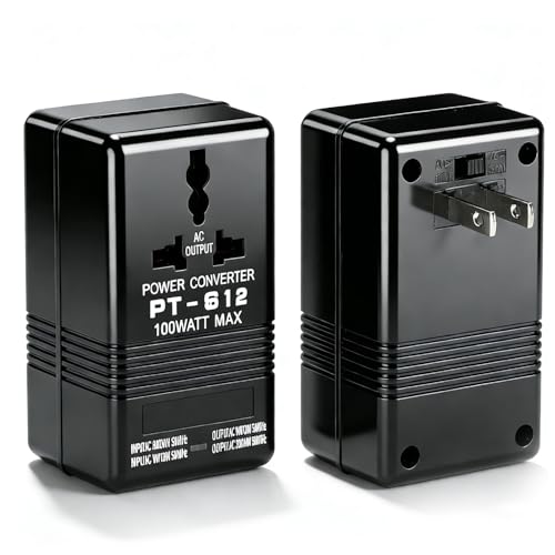 Transformateur Convertisseur De Tension, 100v-120v à 220v-240v 100w Adaptateur Universel De Voyage Adaptateur Prise, Abaissant/élévateur Convertisseur De Puissance Tension De Transformateur