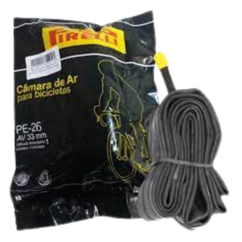 Par Câmaras De Ar Para Bicicleta Aro 26 Pirelli Bico Grosso 33mm.