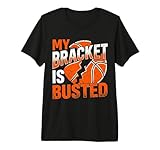 My Bracket is Busted Funny Hoops Quote Distressed Athletic Premium Tri-Blend T-Shirt