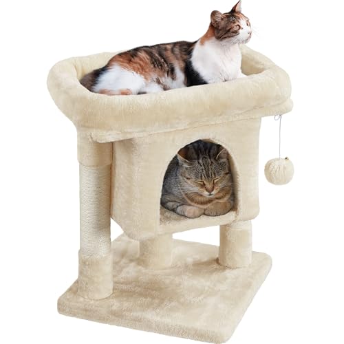 Yaheetech Arbre à Chat Design avec Niche et Plate-Forme...