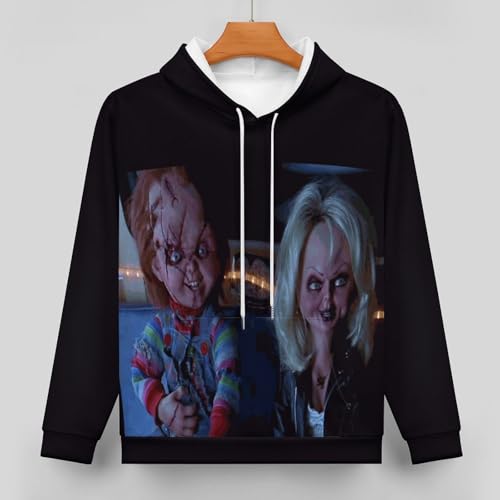 Sweatshirt for Womens Chucky Casual Loose Fit Men Long Sleeve Soft Pullover Hoodie Tops with Pocket3