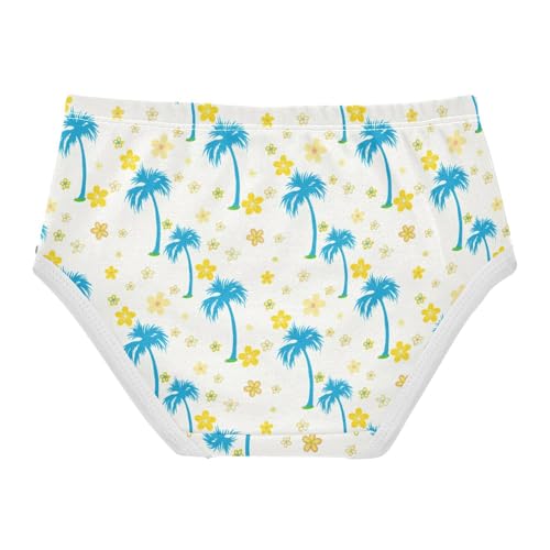 Summer Palm Tree Flowers Floral Toddler Girls's Underwear 2T 23022282
