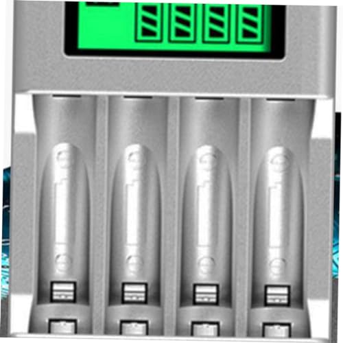 Cargador de batería inteligente AA AAA recargable con pantalla LCD y clavija EU 3