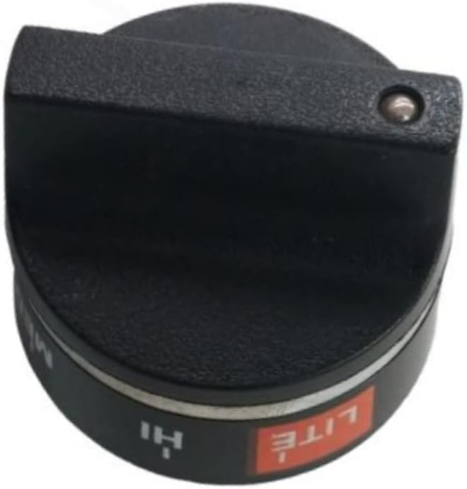 WB3X712 - Pomo de estufa para horno de estufa que reemplaza a GE Hotpoint AP2030935, 2510, AH249109, EA249109, PS249109, WB03X0712, WB3X712R, negro