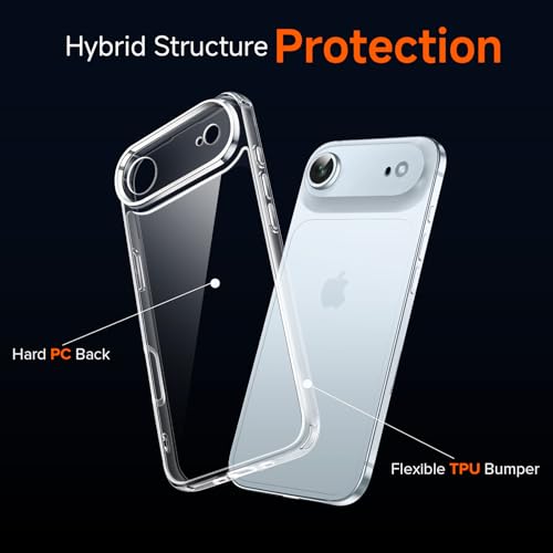 Image of ivoler 3-in-1 Clear Case for iPhone Air 6.5 inch /iPhone 17 Air Phone Case