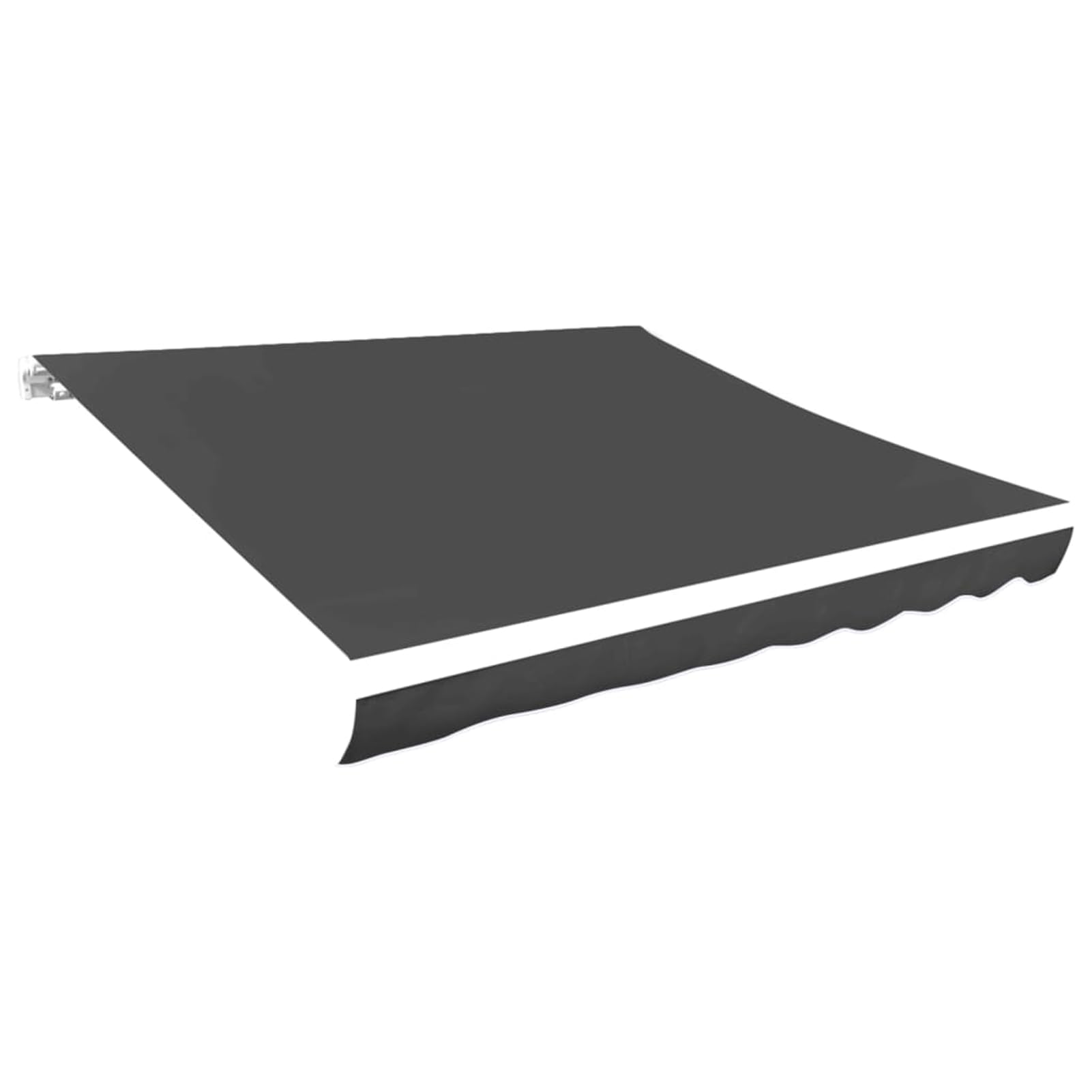 Tidyard Toldo de Lona Gris Antracita 330x245cm para Terraza y Jardín, Resistente a UVA y Agua