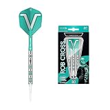 Target Darts Rob Cross Dardos de Punta Blanda, Unisex Adulto, Plata, 18 g