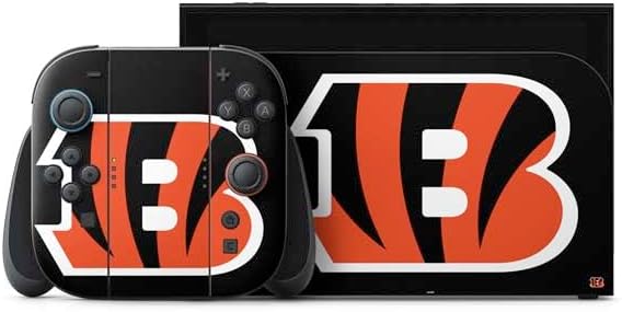 Skinit Decal Gaming Skin Compatible with Nintendo Switch 2 (2025) with Joy-Con - Officially Licensed NFL Cincinnati Bengals Tropical Print Design