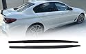 MpTuned Schwarz glänzende Seitenschweller für BMW 5er G30 G31 20017-2024 518i 520i 530i 535i 540i 518d 520d 530d 535d Tuning