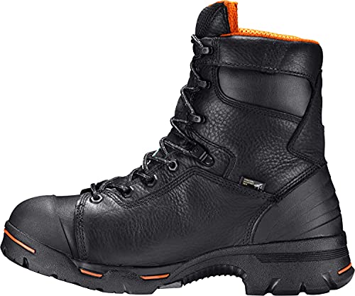 Timberland PRO Timberland PRO Men's Endurance 8 Inch Steel Safety Toe Puncture Resistant Insulated Waterproof Industrial Work Boot, Black, 9 W