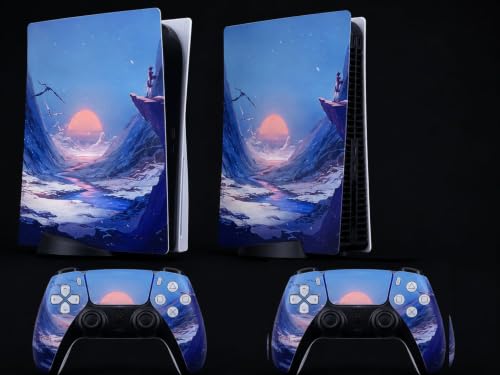Image of PS5 Skin Protector for Console Wrap Sticker Skin with 2 Wireless Controller Decal Sticker (J)