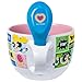 Silver Buffalo The Powerpuff Girls Comic Panels Featuring Bubbles, Blossom, and Buttercup Ceramic Soup Mug Spoon Set, 24 Ounces