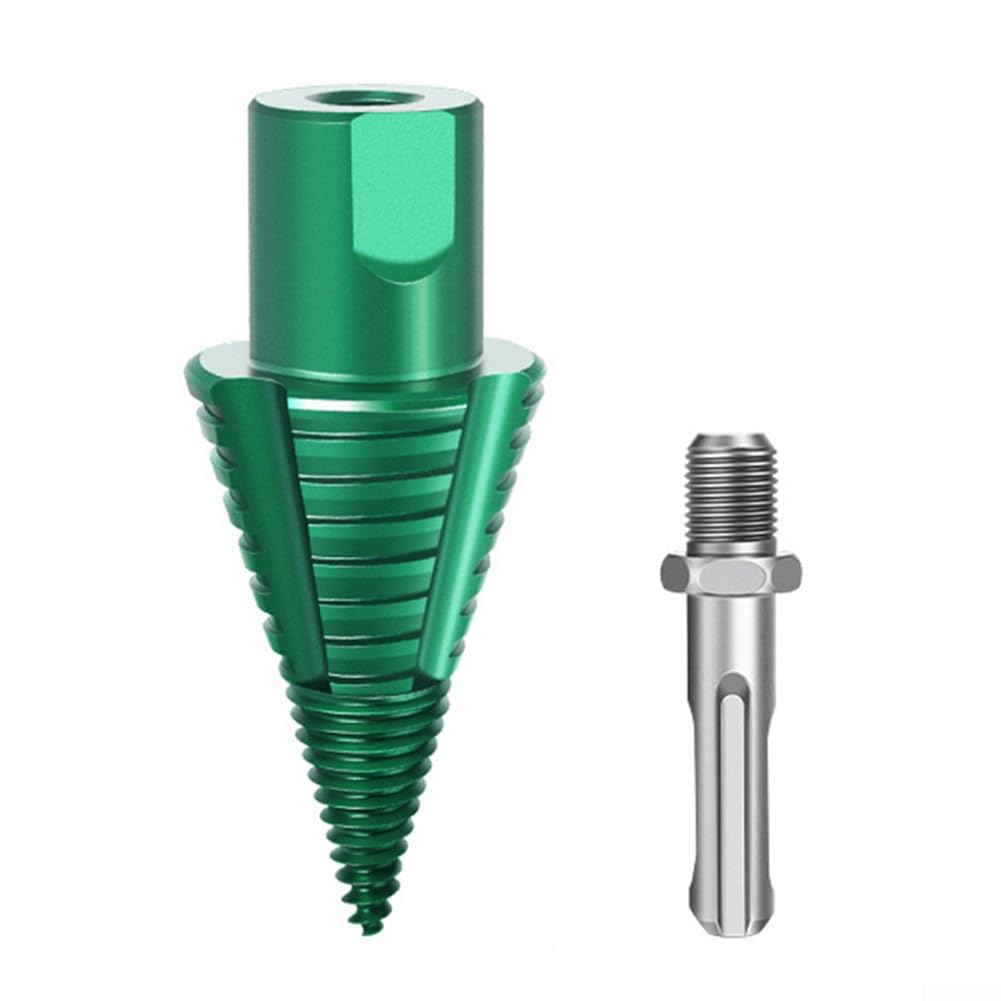 Firewood Log Splitter Drill Bit Set, Log Wood Splitter Drill, For SDS And Square Shank Hammer Drills With Quick Change Head(Round)