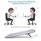 KAIAIWLUO Keyboard Ständer,2 PCS Unsichtbarer Tastatur Riser Portable Laptop Stand Mini Aluminium Keyboard-Ständer Selbstklebende Füße Lifter für 12,13,14,15,17 Zoll Laptop
