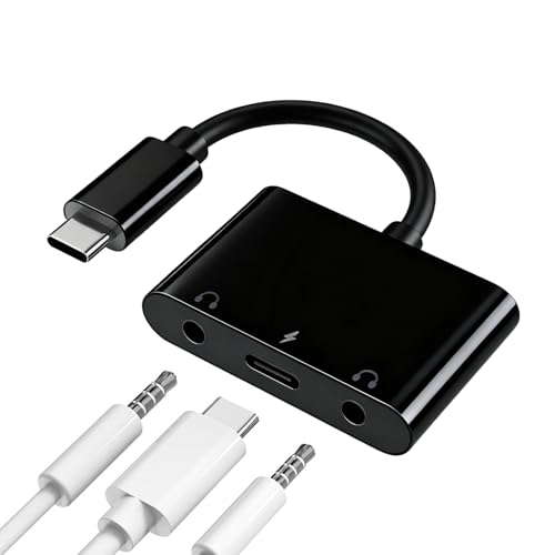 3��1�^�C�v��C�N���X�w�b�h�z���p������B�f���A��3.5mm�I�[�f�B�I�|�[�g��USB-C����I�[�f�B�I�ւ̃A�_�v�^�[�iPD�}���[�d�|�[�g�t���j������Ă���AiPhone 14/13/12/11/XS Max����т��̑���USB-C�@��ɑΉ����Ă��܂� (��
