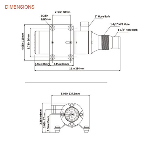 Seaflo Macerator Waste Water Pump 12V New Anti-Clog Feature For Rv Marine Trailer Toilet Sewer Self Priming #TOP5