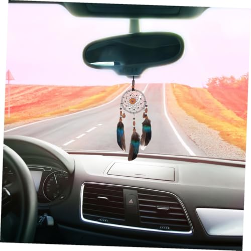 Attrape-rêves suspendu voiture chambre rompre la monotonie murale avec cette déco vintage - 5