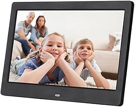 10-inch LED Backlit high-Definition Digital Photo Frame - 1024x600 Automatic Rotating Electronic Photo Album with Music, Video, Calendar, and Clock Functions.