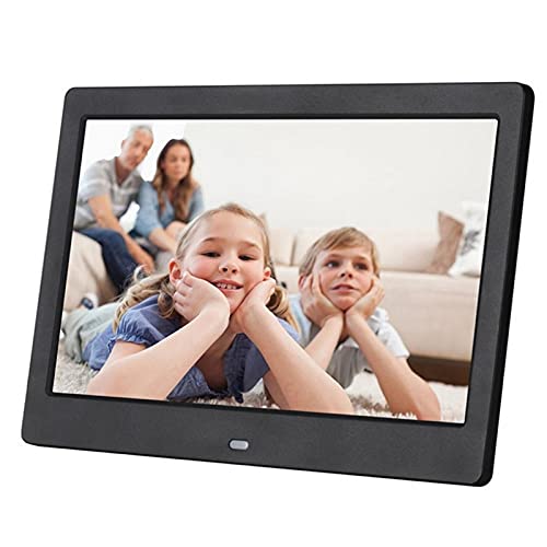 MYUYEE 10-Inch Led Backlit High-Definition Digital Photo Frame - 1024X600 Automatic Rotating Electronic Photo Album With Music, Video, Calendar, And Clock Functions.