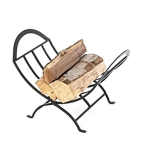 Handgemaakt Black Firewood Houders Opslag Heavy Duty Logs Stacker Basket Indoor Outdoor Brandhout Houders Houten Houder…