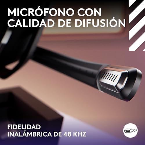 Logitech G Astro A50 Lightspeed Auriculares inalámbricos de Gaming + Base | (5.ª gen), PRO-G GRAPHENE, cambio entre 3 sistemas, USB-C, Xbox, PS5, PC, Nintendo Switch, Switch 2, Bluetooth – Negro 6