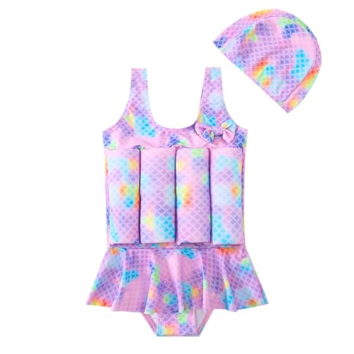 Image of Toddler Kids One-Piece Float Swimsuit with Adjustable Buoyancy UPF 50+ Sun Protection for Beach Pool Boys Girls