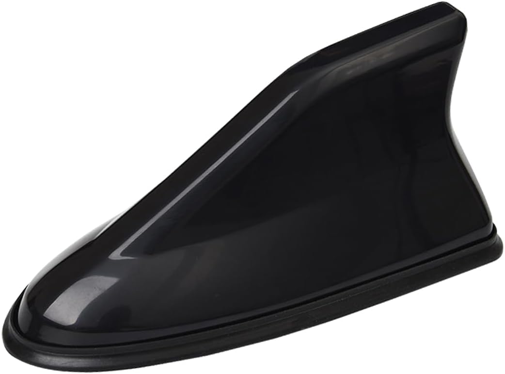 LYBFDCL Car Shark Fin Antenna for Jeep Compass Latitude 2007-2019/Jeep Renegade 2015-2023, Car Aerials ABS Plastic Roof Shark Fin with Adhesive Base Car Accessories Enhanced Signal,Black