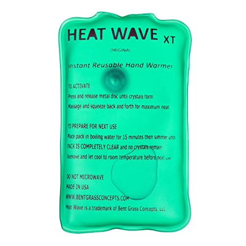 Made in USA: HEAT WAVE Instant Reusable Heat Pack, XT Large Instant Reusable Hand Warmers 4-Pack, for Camping, Hiking, Pain Relief (3x6\"), Click Heat - Thumbnail 5