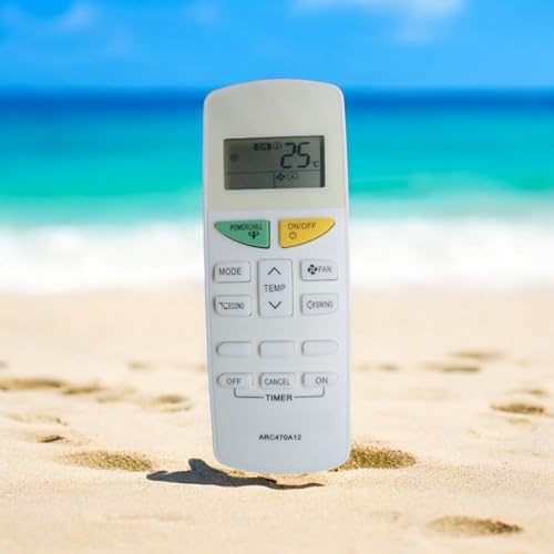 Image of Air Conditioner Remote Compatible with /Replacement for Dalkin. Ac Remote |Model -ARC470A12, arc470a12 | Match Your Existing Remote Before Placing Order | Exactly Same Will Only Work