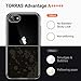 TORRAS Crystal Clear for iPhone 7 8 SE Case, [Anti-Yellowing][Military-Grade Protection], Slim Transparent Anti-Scratch Back, Soft Bumper, Non-Slip Protective Phone Cover, Clear Black