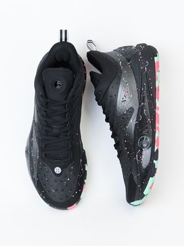 Image of XTEP Men Dynamic Foam Basketball Shoes /Sneakers with Shock Absorption Sports Lining & Breatheable Mesh Upper with Embedded TPU Sole for Extra Support & Rebound