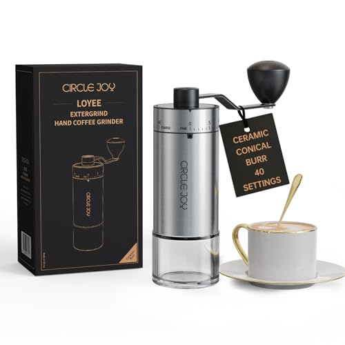 Portable Manual Coffee Grinder with Ceramic Conical Burr