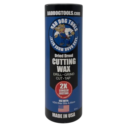 Bad Dog Tools Dried Drool Cutting Wax Stick. Reduce Friction and Heat While Cutting, Drilling, Grinding. Prevents Damage to Low Melting Metal. Great for Use with Bad Dog HDIIs or Drill Bits.