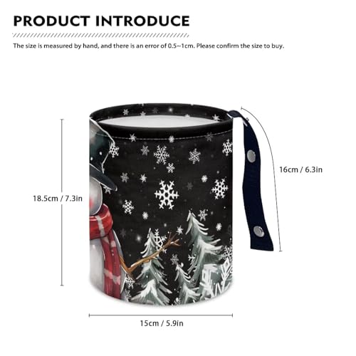Image of Mushroom Snail Car Trash Bag, Car Trash Can - Cute, Portable, Collapsible for Back Seat, Floor, or Hanging Headrest Waste Basket - Car Garbage Accessory