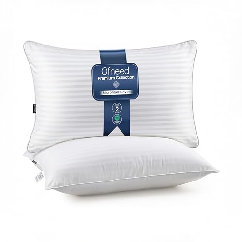 OFNEED Queen Size Pillows Set of 2, Down Alternative, 20"x28
