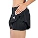 X31 Sports Running Skirt Tennis Skort with Shorts and Pockets (Black, Small)
