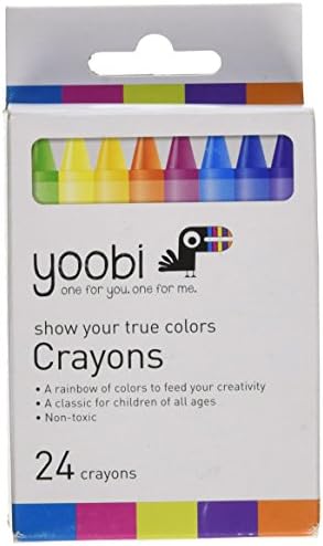 Yoobi Show Your True Colors Crayons 24 Count