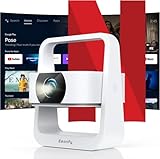 [App Integrata] Eeenfy Venus V1 Pro Proiettore Android Portatile con 500ANSI, 1080P, E-Focus/Keystone, Proiettori WiFi Bluetooth, Videoproiettore 4K per Home Cinema, Bianco