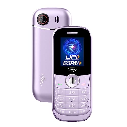 Image of itel SG200 Keypad Mobile Phone with 1200mAh Battery |1.3 MP Camera|1.8 inch Display|UPI Pay|Crystal Clear Calls | 4 Hour Service|Kingvoice|Metal Finish|Light Purple