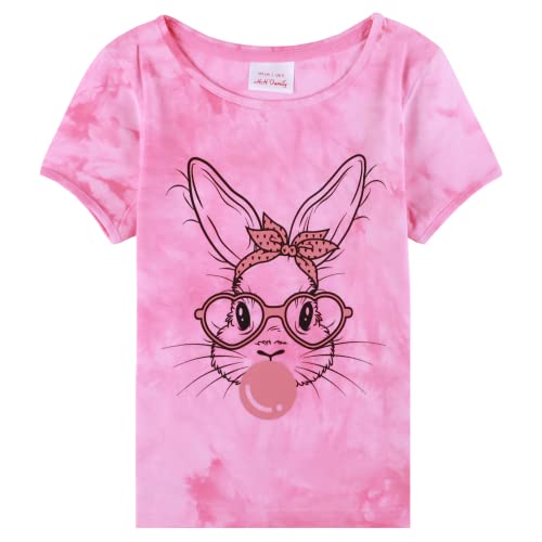 Image of Easter Shirts for Girls Kids Easter Gift Bunny T-Shirt Clothing 3-12 Years