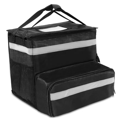 NAMOARLY Hot Food Carrier Backpack Insulated Travel Cooler Bag for Pizza Jumbo Insulation