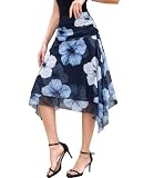 high waist long skirt and crop top set Ajuste y largo: Con una silueta en A que favorece la figura, el largo midi llega justo a la rodilla o ligeramente por debajo de ella. Este largo versátil crea un look pulido y elegante, perfecto tanto para el trabajo como para el día a día