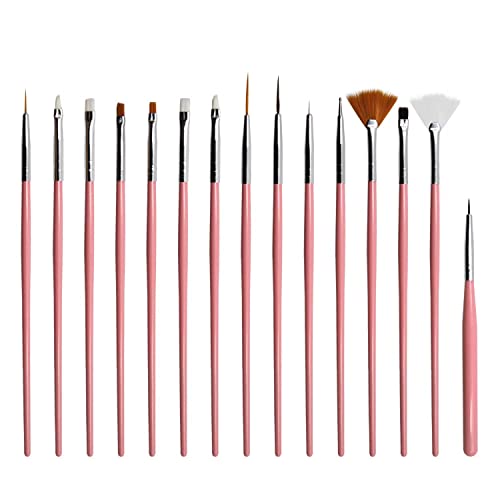 Kit de pincéis para decoração de unhas