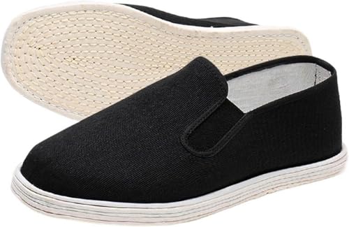Old Beijing Cloth Shoes for Men, Handmade Cloth Slippers, Thousand-Layer Sole Cloth Boots, Full Cloth Soles, Comfortable One-Legged