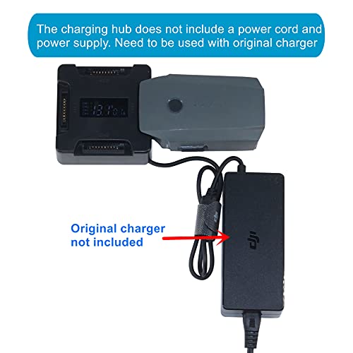 Hanatora Battery Charging Hub For Dji Mavic Pro((1St Gen))/Platinum/Alpine White, 4 In 1 Charger With Charge Lcd Display #TOP2