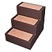 Pet Gear Easy Step III Pet Stairs, 3-Step for Cats/Dogs, Removable Washable Carpet Treads, Espresso