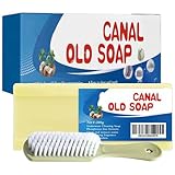 Canal Old Soap With Brush, Underwear Cleaning Soap Bars Canal, Magic Bar Stain Remover Easily Remove Stains From Clothes (1Pcs)