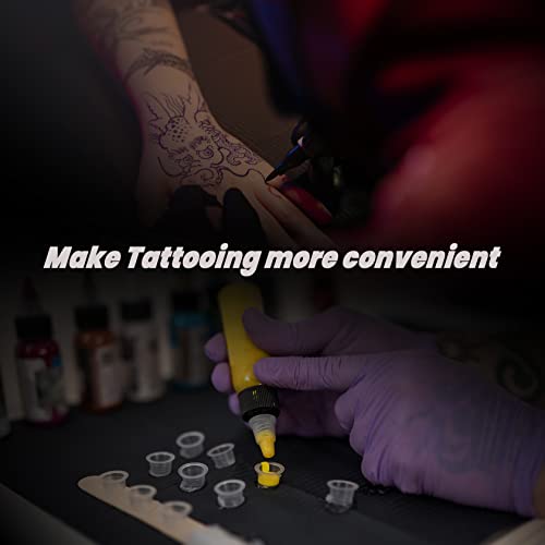 Tattoo Ink Cups,Inartato 300Pcs Ink Caps For Tattooing Permanent Makeup Container Tattoo Supplies And Equipment, Tattoo Accessories Kit (Medium-300Pcs With Box) #TOP5