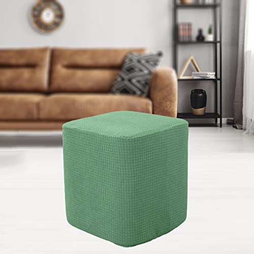 2 Fundas Otomanas Cuadradas Verdes Protectores de Puf Reposapiés Cubre Otomana 5